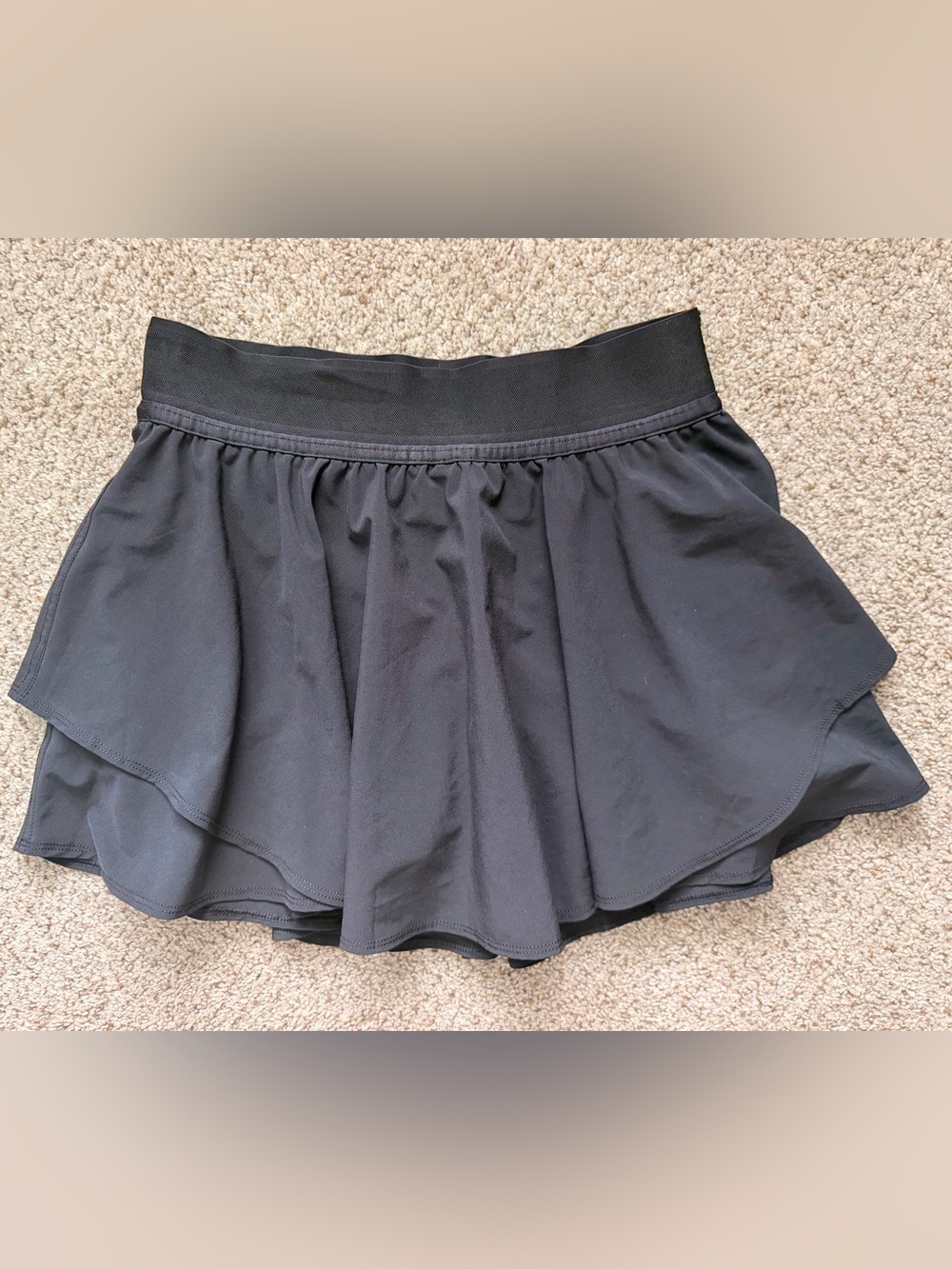 lululemon athletica Black Layered Athletic Skort